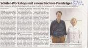 Auftakt Schreibkunst III in der Oberhessischen Presse